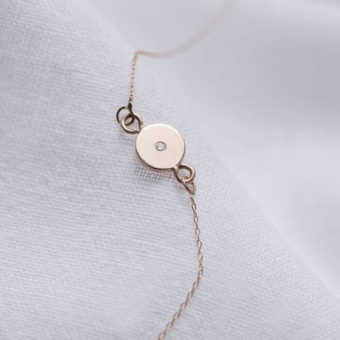 bratara din aur de 14 k cu diamant „iris”