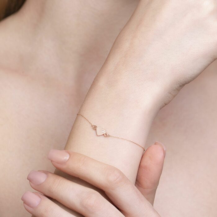 bratara din aur de 14 k cu diamant „eva”